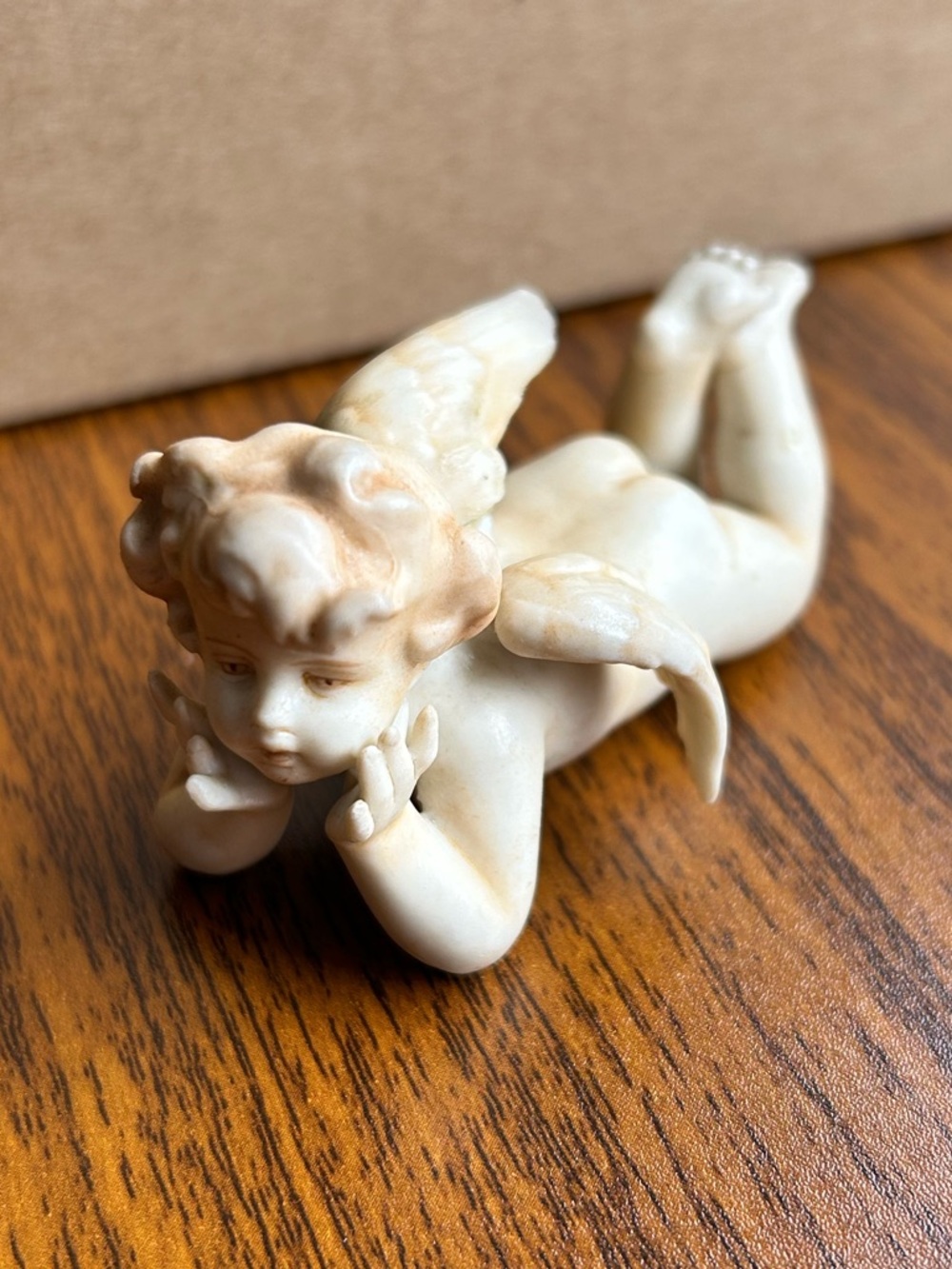 Vintage Cherub Figurines Lot Bisque Porcelain Angels Set - Picture 3 of 14